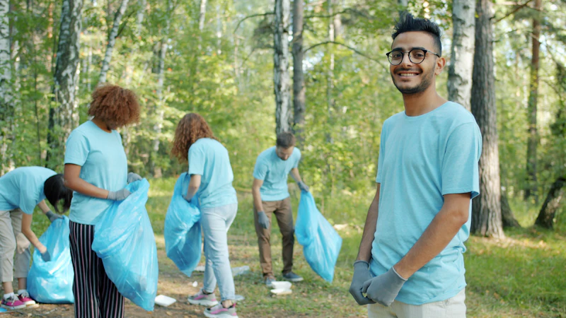Senior volunteers working together at a community event, helping and connecting with others
