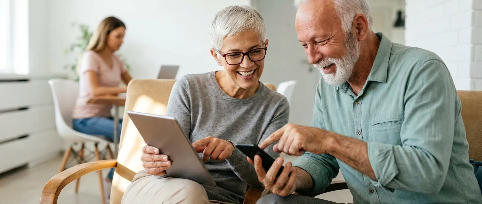 Senior Australians using technology with confidence